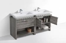 SALE!63' LEVI Butternut Bathroom Vanity with Sink and Countertop - Photo 6