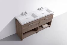 SALE!63' LEVI Butternut Bathroom Vanity with Sink and Countertop - Photo 5