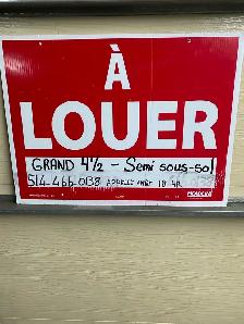 4 1/2  à louer