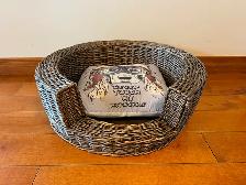 PANIER EN OSIER POUR CHIEN/ CHAT - Photo 2