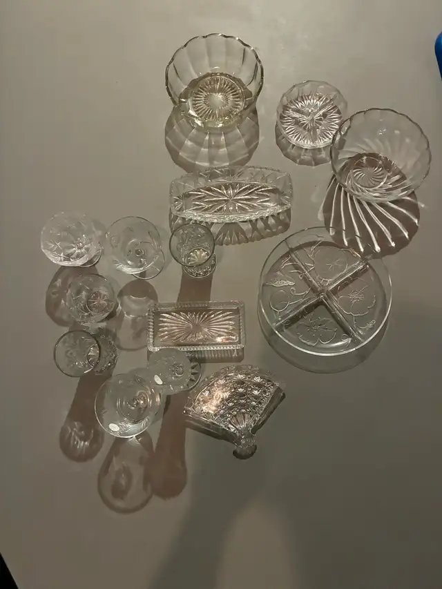 crystal dishes