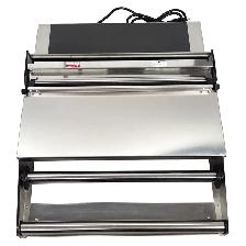 110V 17'450mm Food Tray Wrapper Stretcher Film Sealer # 181001 - Photo 5