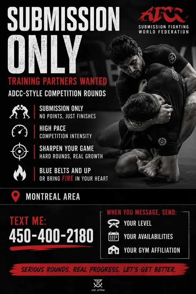 Submission Only Training Partners Wanted