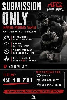 Submission Only Training Partners Wanted