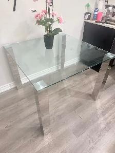 STUNNING MODERN GLASS DINING TABLE – LIKE NEW CONDITION - Photo 5