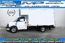 GMC Savana Cargo CUBE 12 PIEDS   DECK ROUE SIMPLE / CAMION NEUF