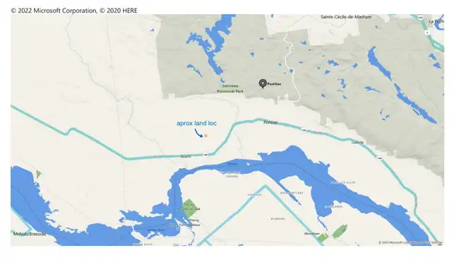 10 acres for sale, Pontiac, Qc. 25 minutes from Aylmer(Gatineau)