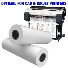 Wide format plotter paper rolls for sale.