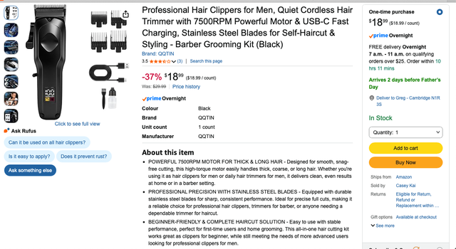 Professional Hair trimmer