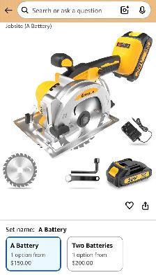 KITESDER 20V Brushless Cordless Circular Saw Kit - Photo 6