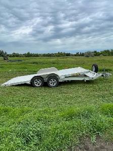 2018 Aluma 82' x 18' all-aluminum tilt deck Trailer/Car Hauler