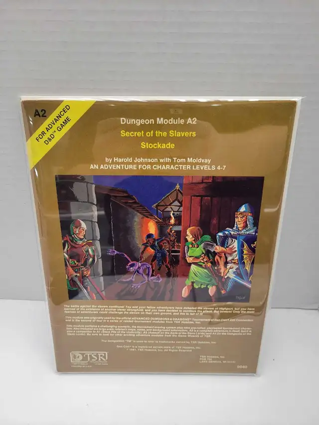 AD&D Secret of the Slavers Stockade A2 9040 TSR