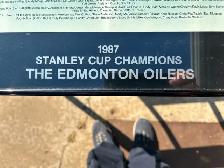 18X24 OILERS FRAMED PICTURE OF 1987 STANLEY CUP CHAMPSAS PICTUR - Photo 2