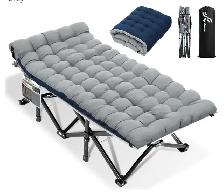 Oversized Folding Camping Cot - grey