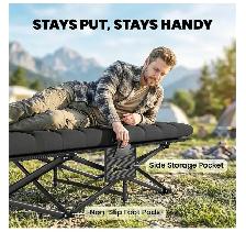 Oversized Folding Camping Cot - grey - Photo 7