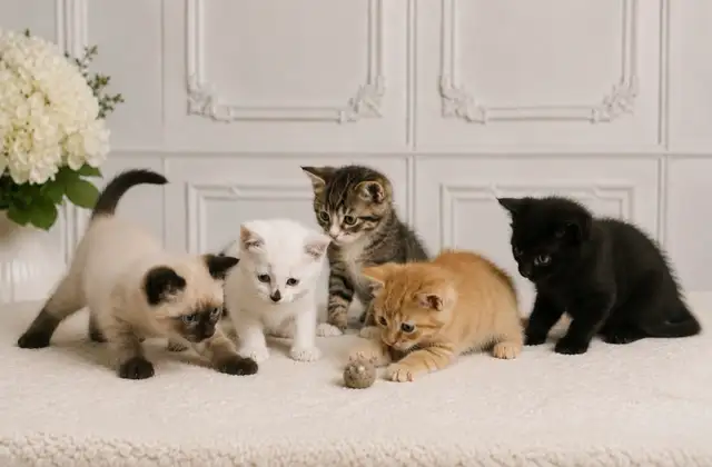 Adorable Siamese Cross Kittens - 8 Weeks Old and Ready Now!