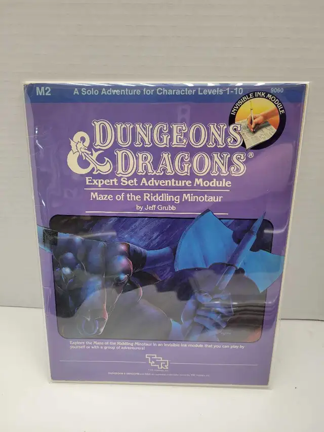 D&D Maze of the Riddling Minotaur Expert Set Adventure