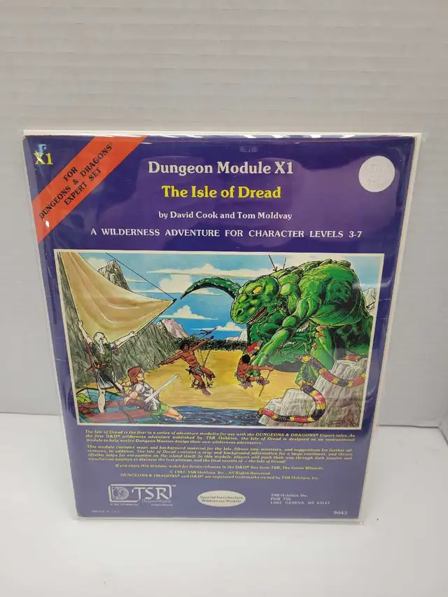 D&D The Isle of Dread Dungeon Module X1 9043