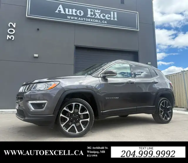 2019 JEEP COMPASS LIMITED - SUNROOF - LEATHER SEATS - NAVIGATION