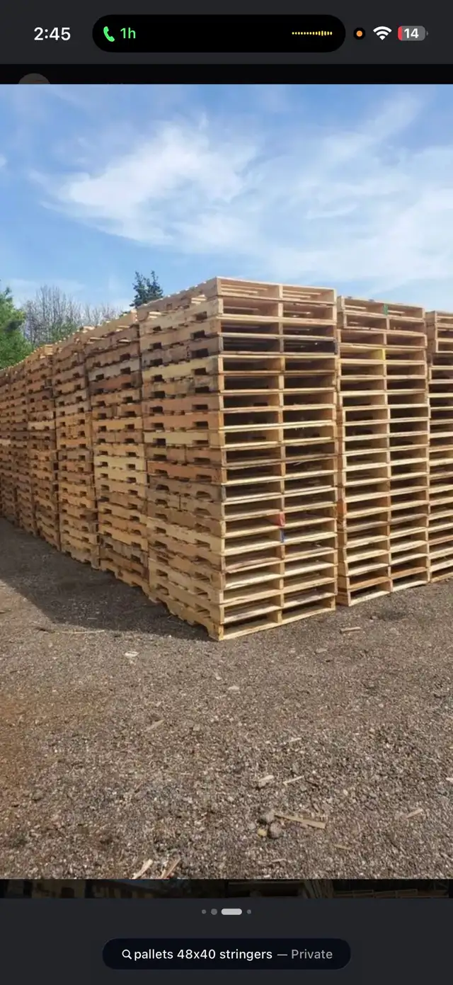 $ 3.50 per pallet(48x40) CASH/E-Transfer on spot!