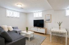Bright Furnished 1 Bedroom 1 Bathroom Basement Suite in NW