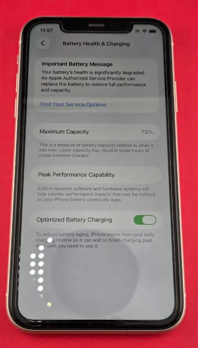 AS-IS iPhone 11 64GB (BL:73%)