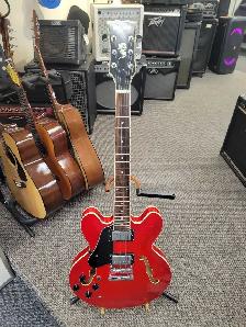 Musoo Hollow Body Electric Guitar - Red - Photo 2