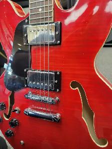 Musoo Hollow Body Electric Guitar - Red - Photo 5