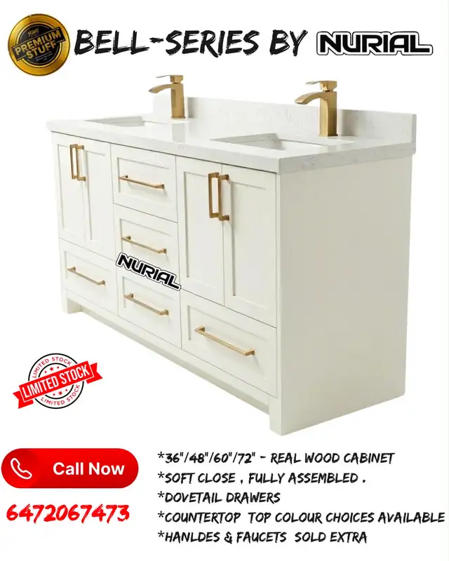 White Bathroom Vanity, Kitchen Cabinet, Mirror, Bathtub