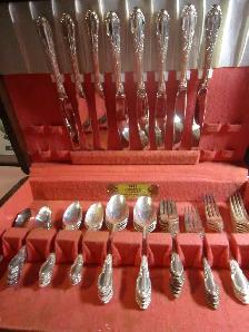 #46A   ENCHANTMENT silverware set for 8 - Photo 2