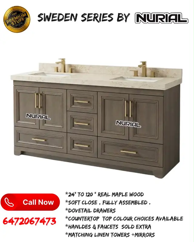 Bathroom Vanity, Kitchen Cabinet, Countertop, Faucet