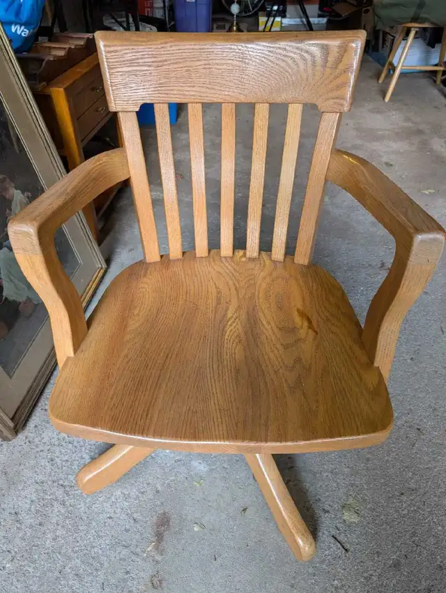 Wooden office chair