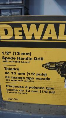 DEWALT 1/2-inch Spade Handle Mixing DrillModel # DW130V - Photo 2