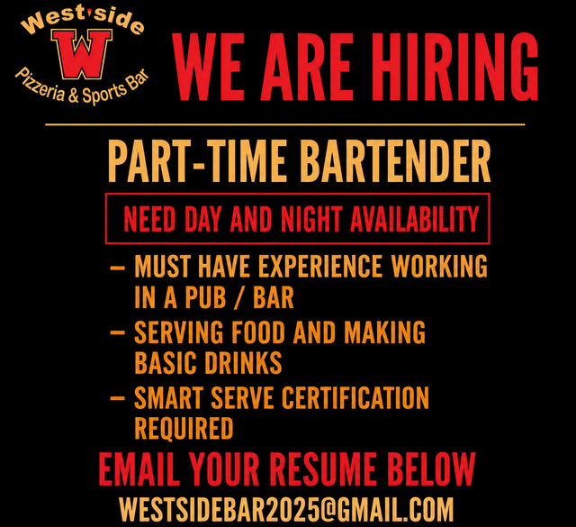Hiring an Experienced Bartender