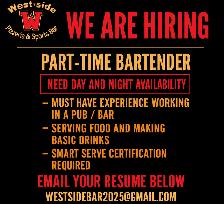Hiring an Experienced Bartender