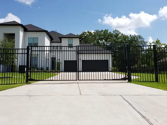 Driveway Wrought Iron Dual Swing Gates 10,12,14,16,18 and 20 FT