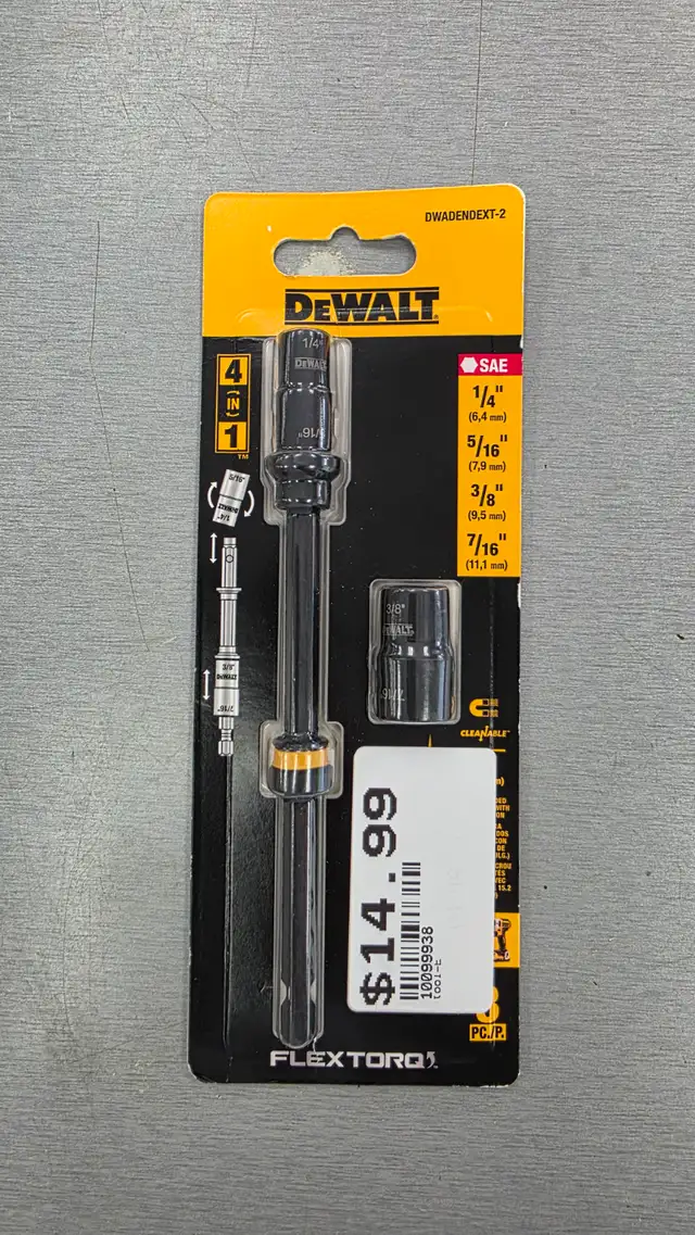 DEWALT 6' 4-in-1 Double Ended Nut Driver SAE - BRAND NEW