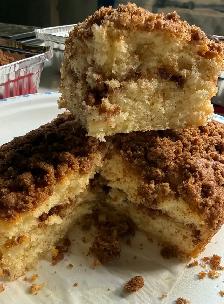 Homemade Cinnamon Streusel Coffee Cake