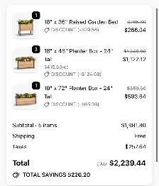 Cedar Planter boxes