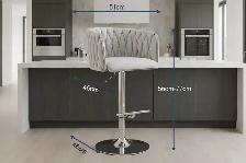 Brand New MMW Velvet Dining Chair  OR Batstool $99 - Photo 7