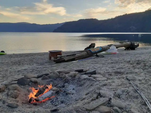 MABEL LAKE WATERFRONT ACREAGE! 200ft of SANDY BEACH!