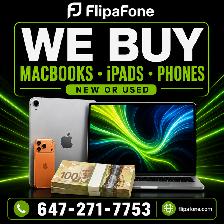 We Pay MORE — Guaranteed · MacBook iPad iPhone CASH