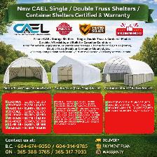 New CAEL Single / Double Truss Shelters / Container Shelters Cer