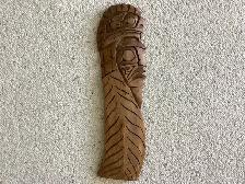 Beautiful Warrior and Eagle wall art carving by Gino Seward