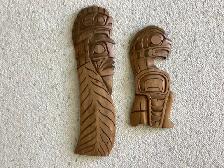 Beautiful Warrior and Eagle wall art carving by Gino Seward - Photo 5