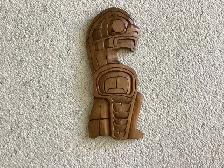Beautiful Warrior and Eagle wall art carving by Gino Seward - Photo 6
