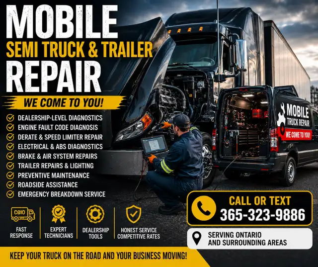 Mobile truck and trailer repair