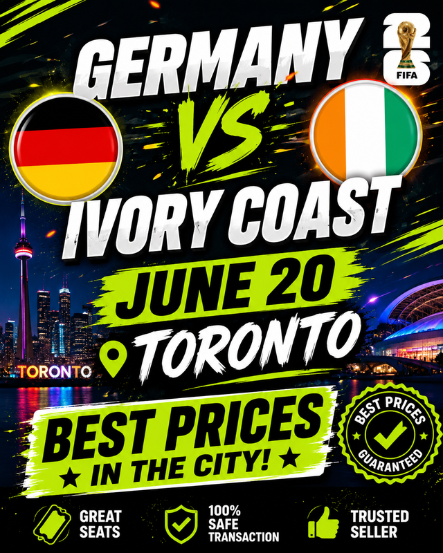 Germany vs Ivory Coast - June 20   ALL REMAINING GAMES