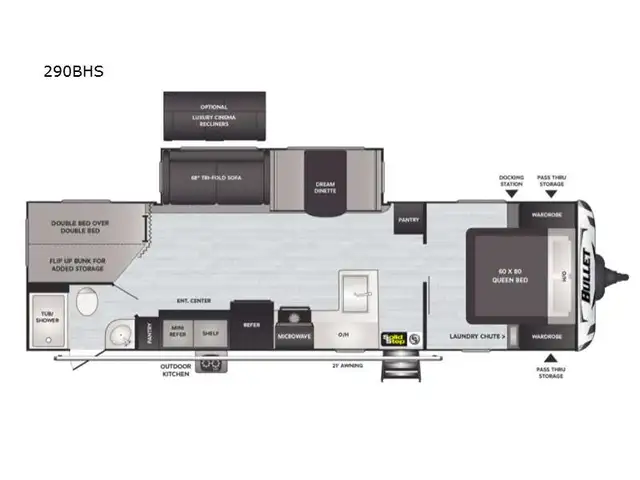 2021 Keystone RV Bullet 290BHS