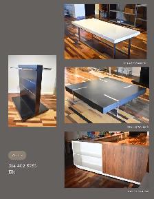 MOBILIER COMMERCIAL / PRÉSENTOIRS / BUREAU / TABLES